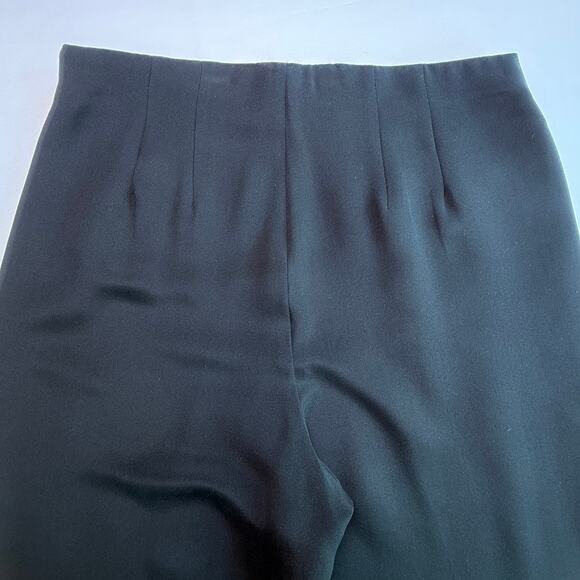VTG Josephine Chaus 100% Silk Black Dress Pants – Size 10 (Fits Modern 6/8) - Picture 5 of 12
